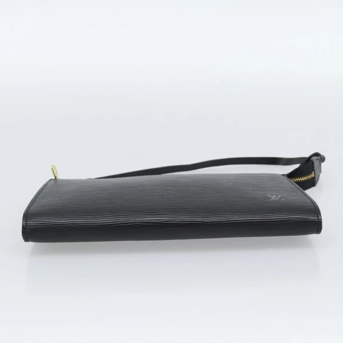 Louis Vuitton Pochette Accessoires Epi, Black, Leather, Clutch