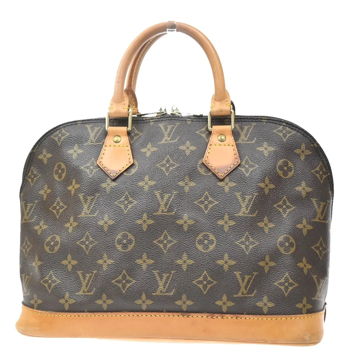 Louis Vuitton Alma Monogram, Brown, Canvas, Handbag