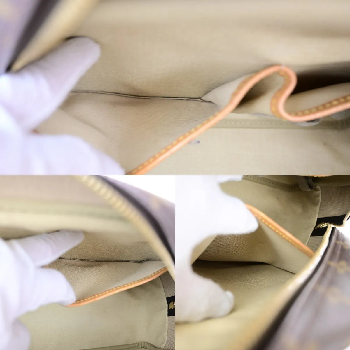 Louis Vuitton Deauville Monogram, Brown, Canvas, Handbag