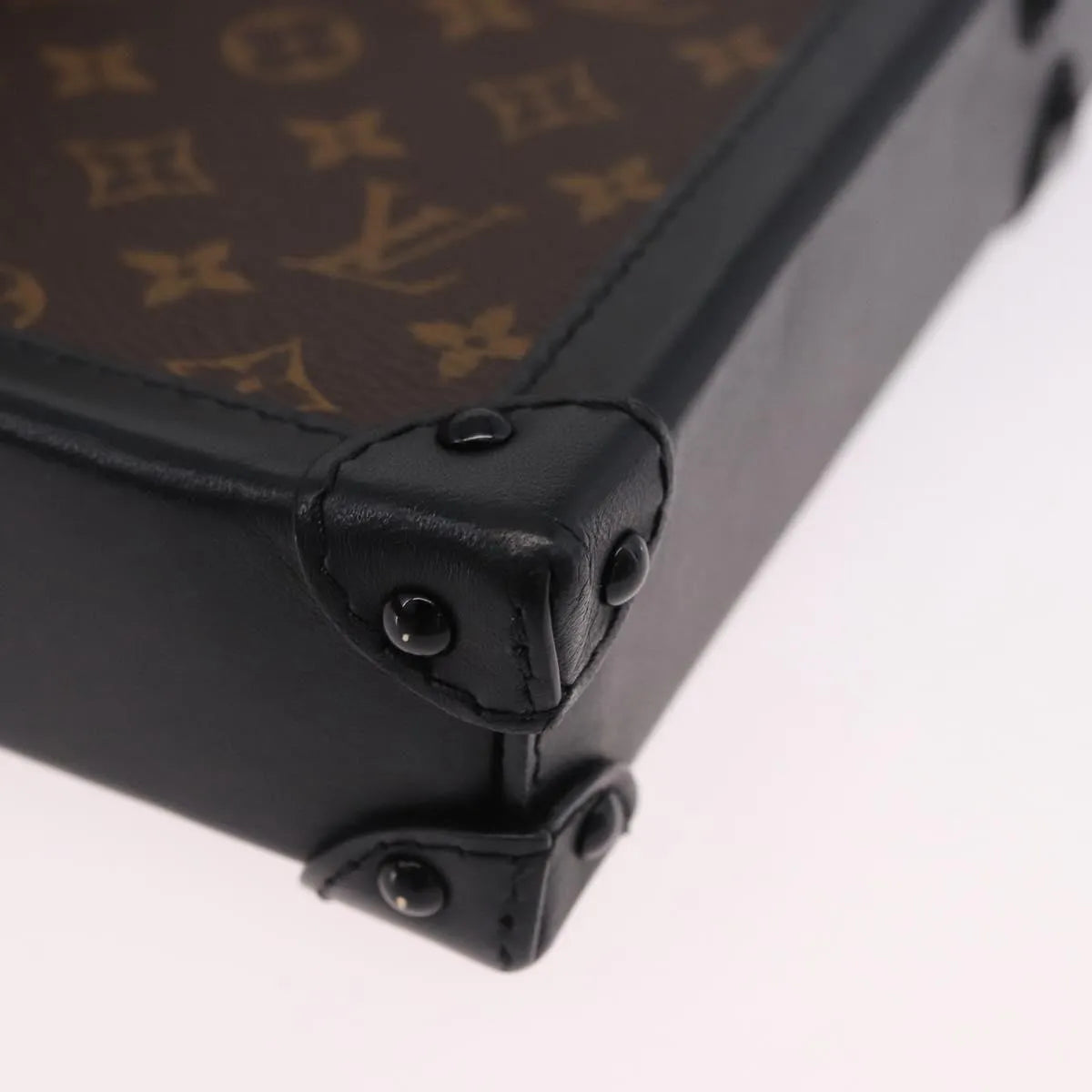 Louis Vuitton Vertical Trunk Pochette Monogram Canvas, Brown, Canvas, Clutch