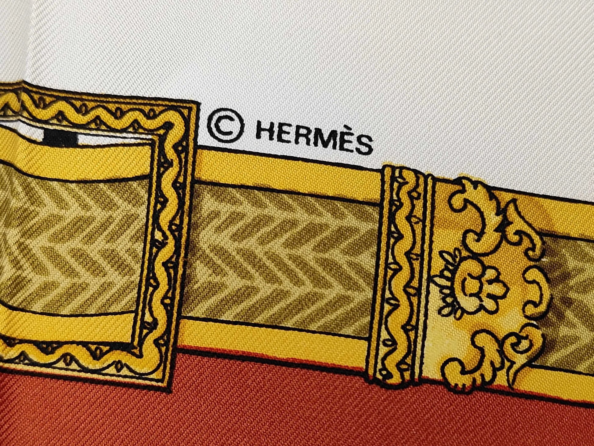 Hermes Carré 90 Silk multicolor, Multicolour, Silk, Scarf