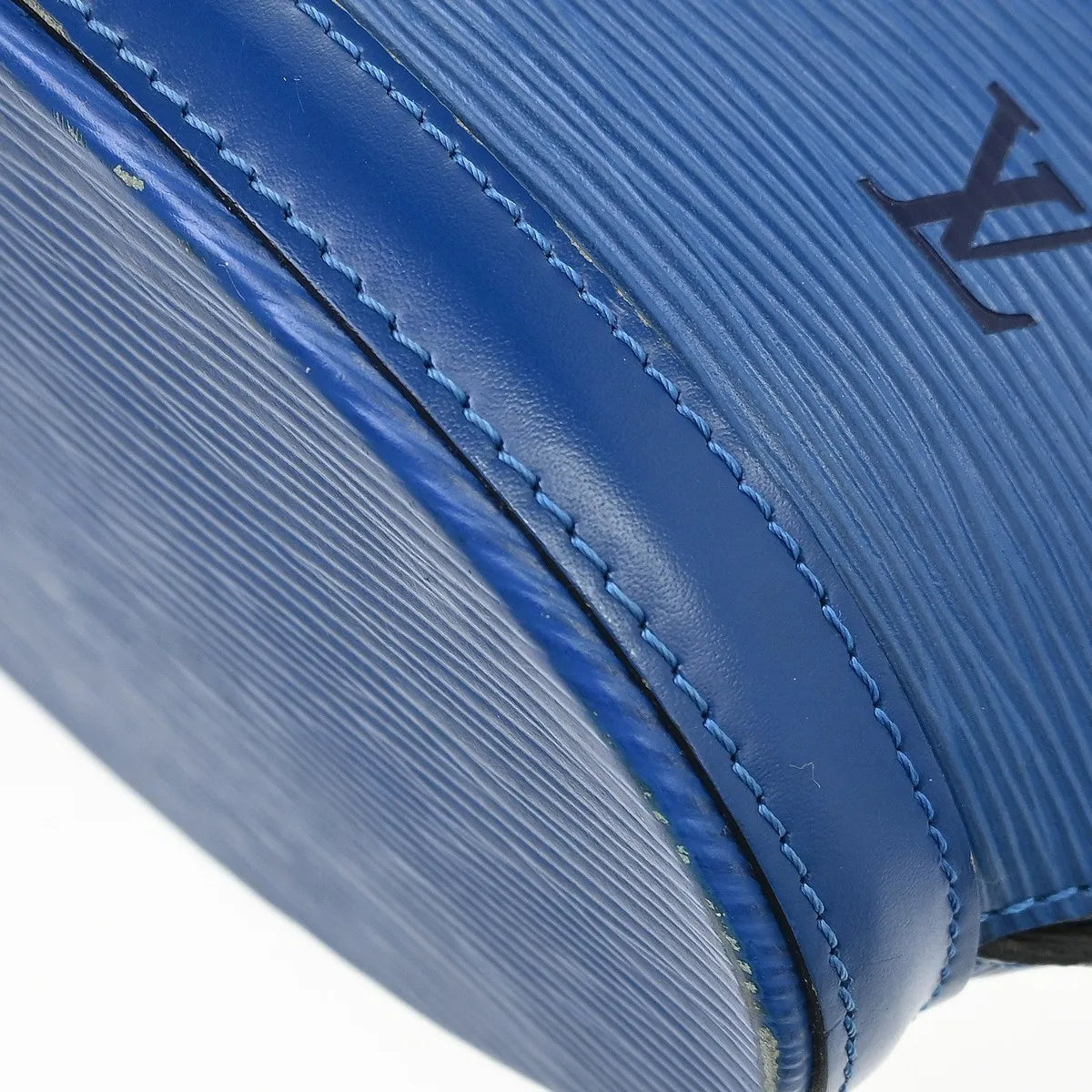 Louis Vuitton Saint Jacques Epi Leather, Blue, Leather, Handbag