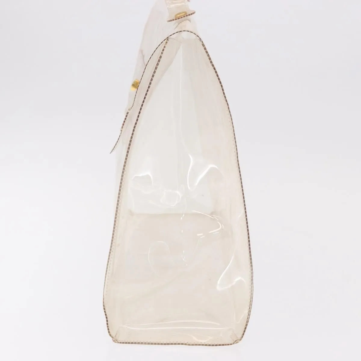 Hermes Kelly Vinyl, Clear, Plastic, Handbag