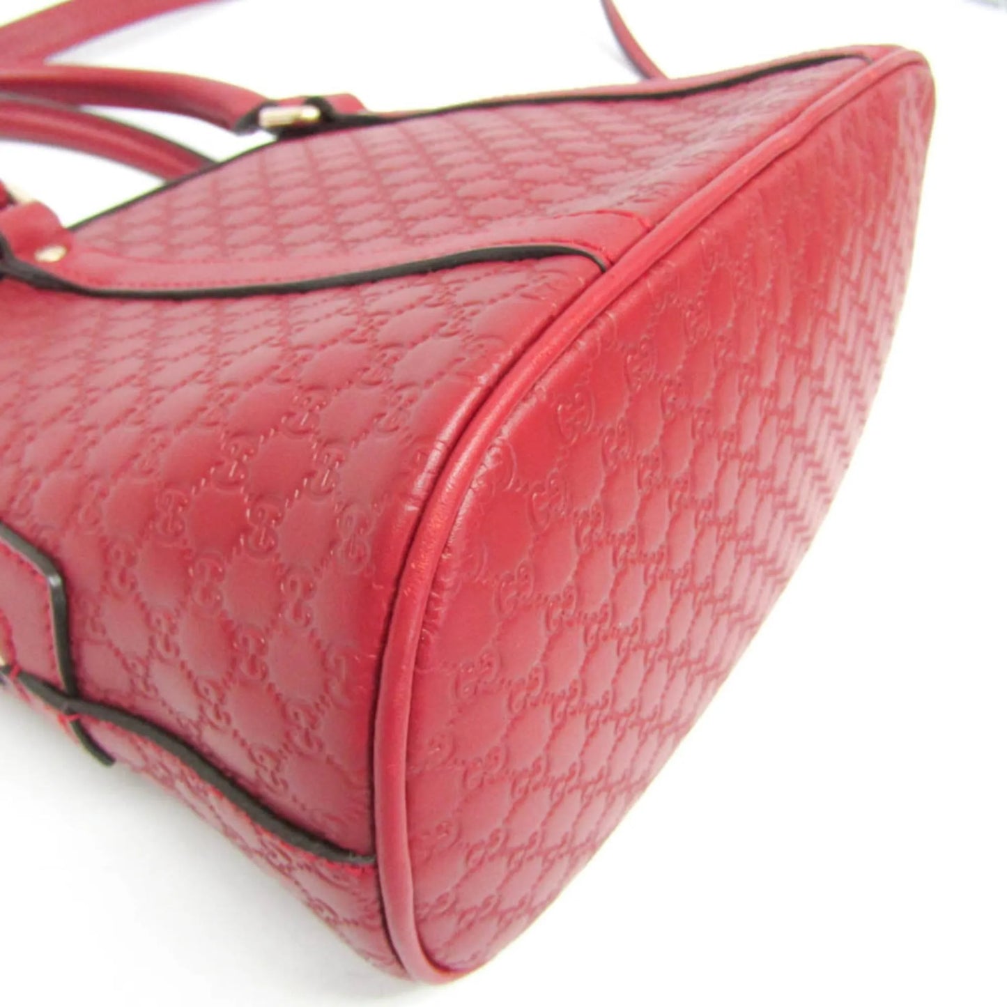 Gucci Convertible Dome Satchel Microguccissima Leather, Red, Leather, Handbag