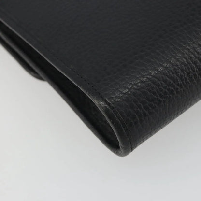 Christian Dior Vintage CD Flap Leather, Black, Leather, Shoulder Bag
