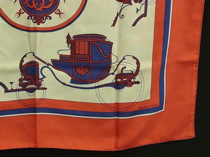 Hermes Carré 90 Silk multicolor, Red, Silk, Scarf