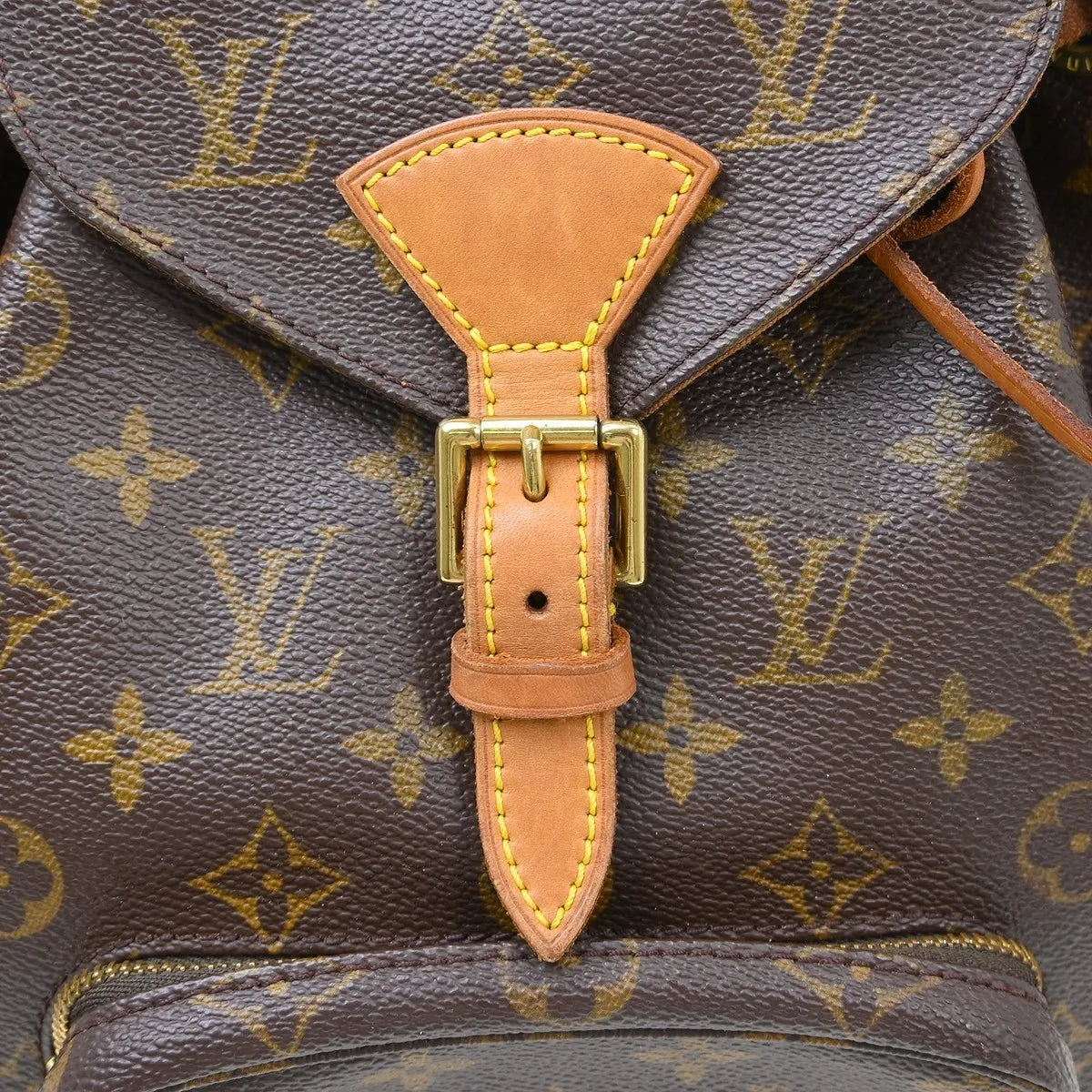 Louis Vuitton Montsouris Monogram Canvas, Brown, Canvas, Backpack