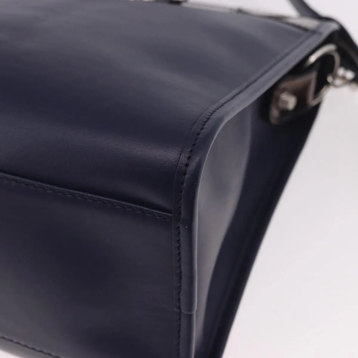 Balenciaga Holiday City Giant Studs Matte Calfskin, Navy, Leather, Handbag
