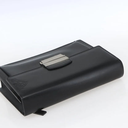 Versace Vintage Clutch Leather, Black, Leather, Clutch