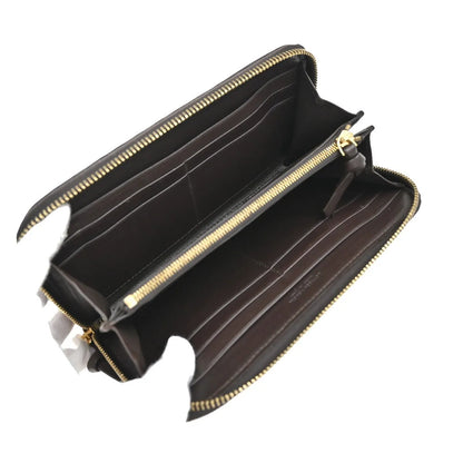 Bottega Veneta Intrecciato Long Zip Leather, Brown, Leather, Wallet