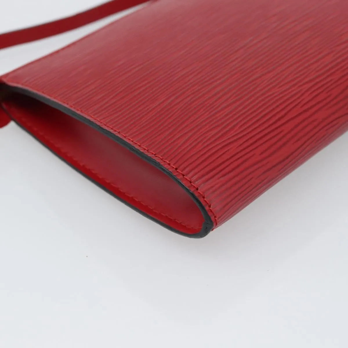Louis Vuitton Pochette Accessoires Epi, Red, Leather, Clutch