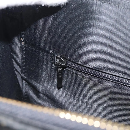Saint Laurent Vintage Leather, Black, Leather, Tote Bag
