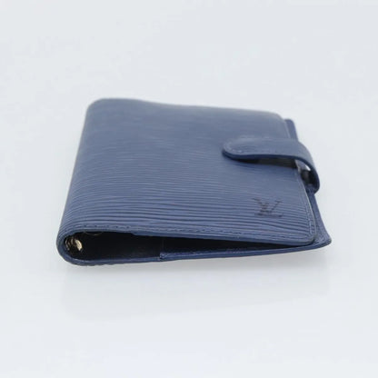 Louis Vuitton Agenda Cover Epi, Blue, Leather, Clutch