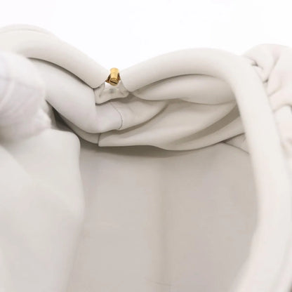 Bottega Veneta The Chain Leather, White, Leather, Shoulder Bag