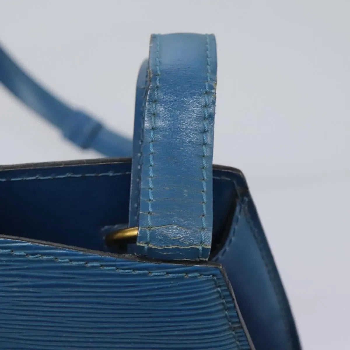 Louis Vuitton Cluny Epi Leather, Blue, Leather, Shoulder Bag