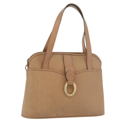 Christian Dior Vintage Trotter Canvas, Beige, Canvas, Handbag