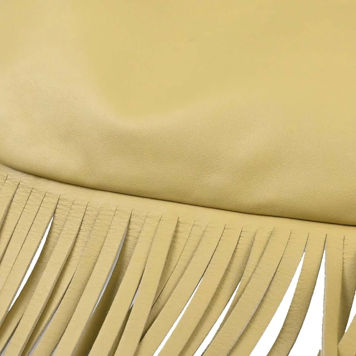 Bottega Veneta The Fringe Leather, Beige, Leather, Clutch