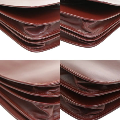 Cartier Must de Cartier Leather, Burgundy, Leather, Shoulder Bag
