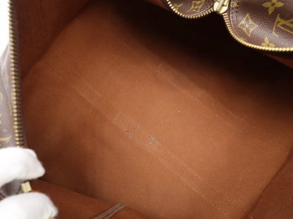 Louis Vuitton Keepall Monogram, Brown, Canvas, Travel Bag