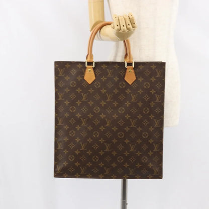 Louis Vuitton Sac Plat Monogram Canvas, Brown, Canvas, Handbag
