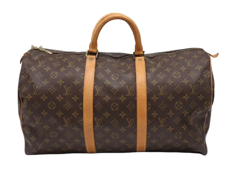 Louis Vuitton Keepall Monogram Canvas, Brown, Canvas, Travel Bag