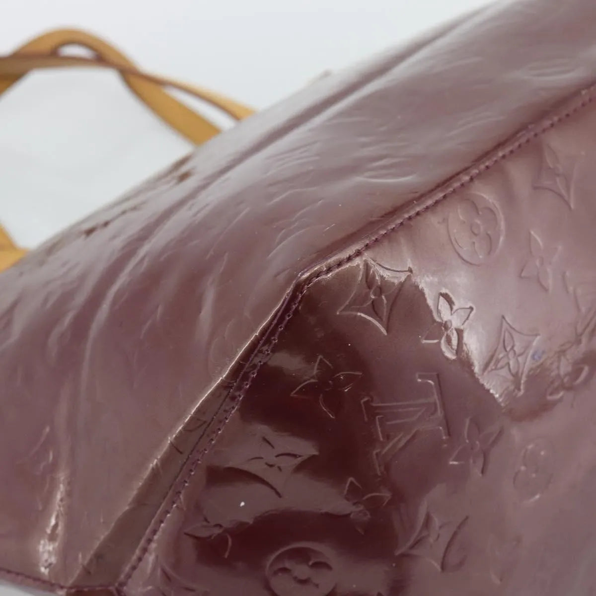 Louis Vuitton Bellevue Monogram Vernis, Purple, Patent Leather, Tote Bag
