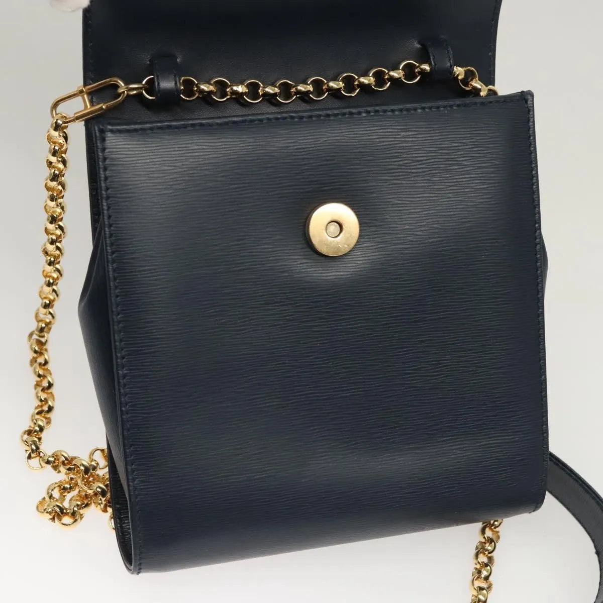 Chloe Vintage Leather, Navy, Leather, Shoulder Bag