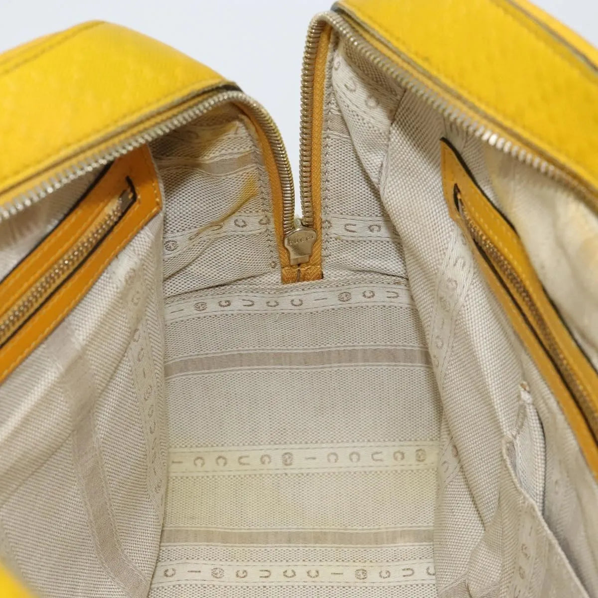 Gucci Bright Top Handle Diamante Leather, Yellow, Leather, Handbag