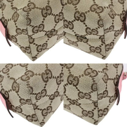 Gucci Cosmetic Case GG Canvas, Brown, Canvas, Clutch