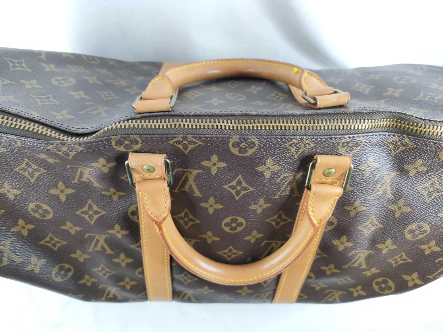 Louis Vuitton Keepall Monogram Canvas, Brown, Canvas, Travel Bag
