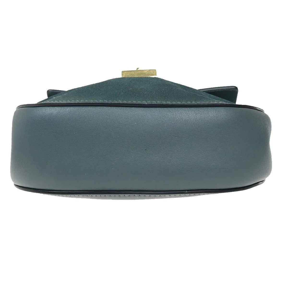 Chloe Drew Leather and Suede, Blue, Suede, Shoulder Bag