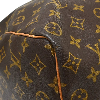 Louis Vuitton Keepall Monogram, Brown, Canvas, Travel Bag