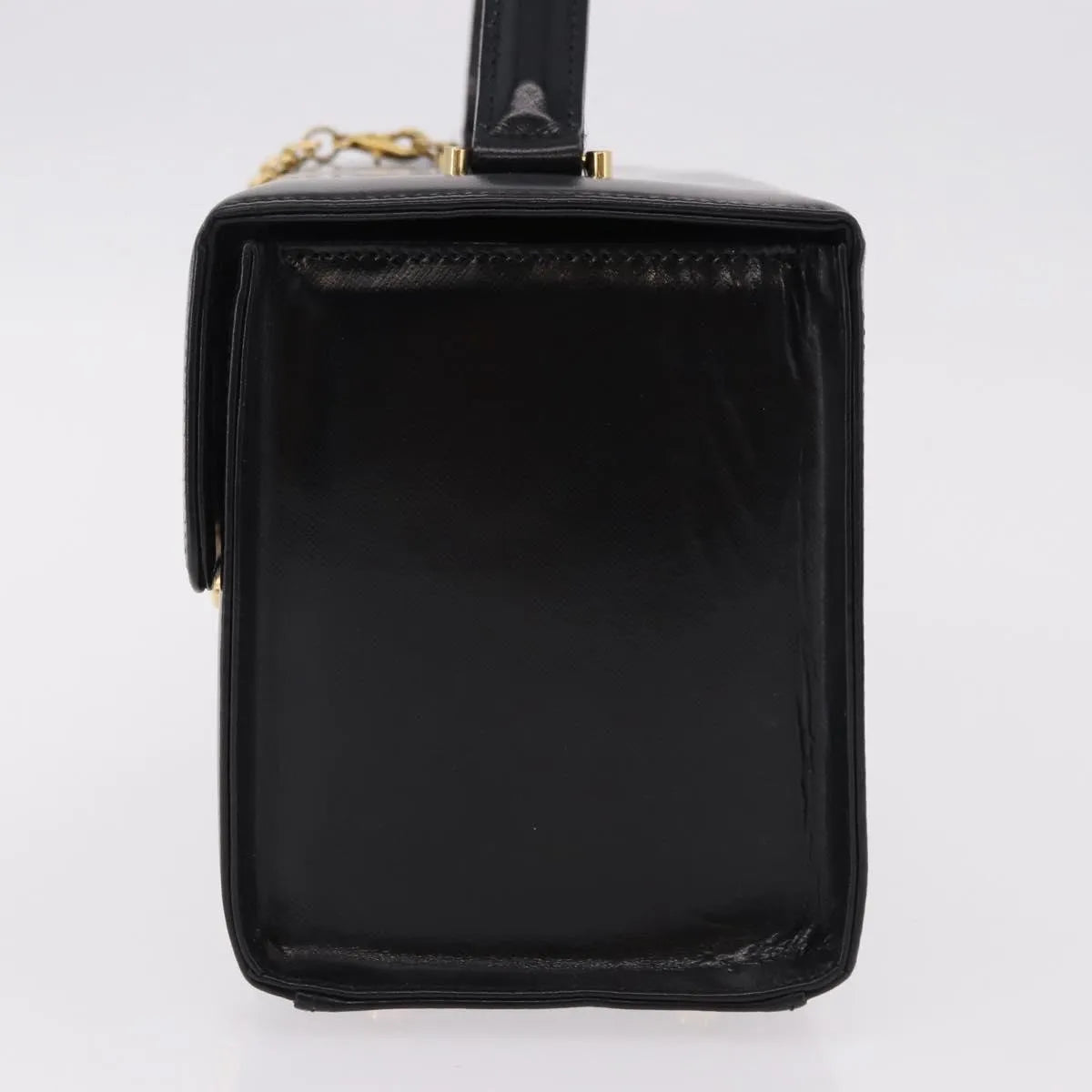 Versace Vintage Leather, Black, Leather, Handbag