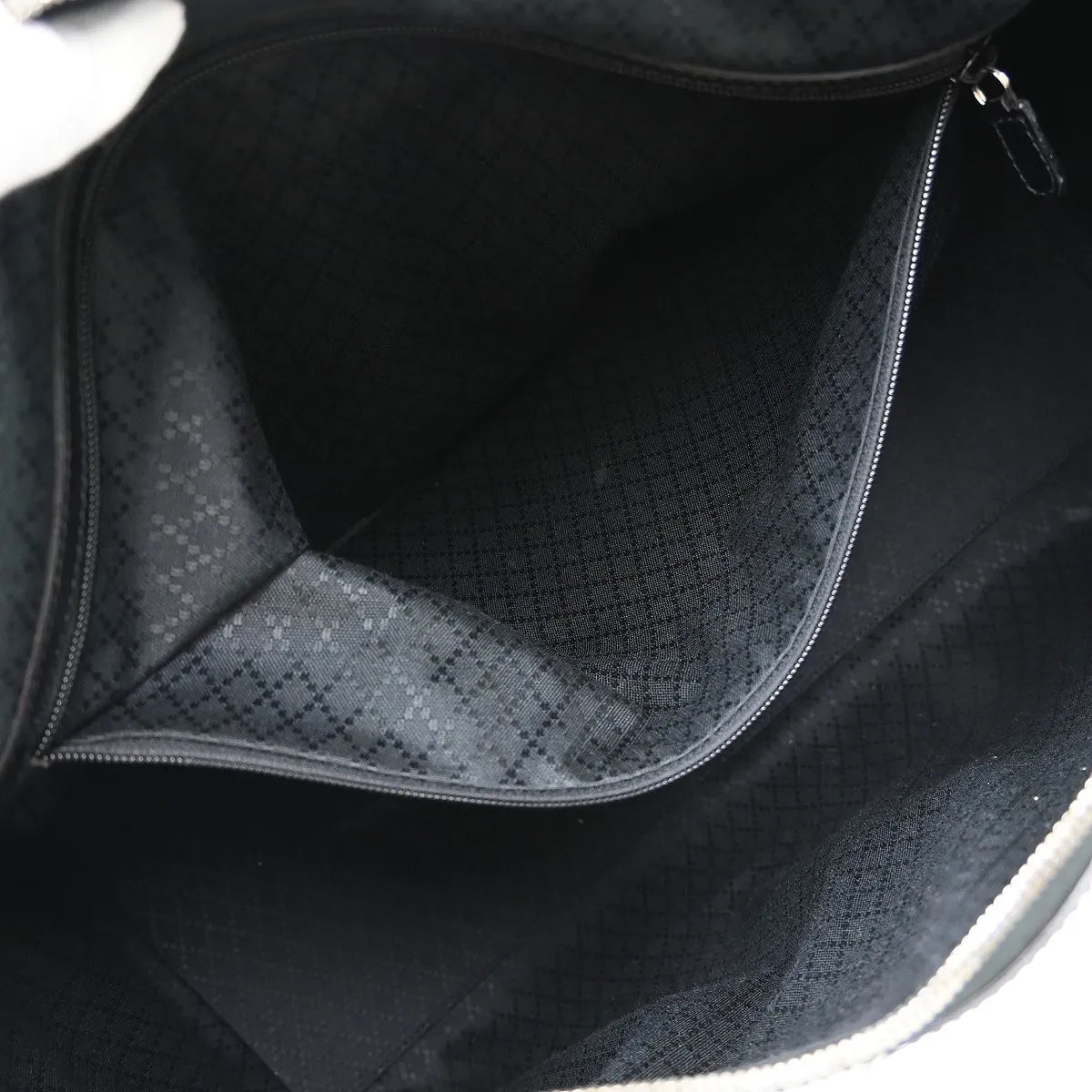 Gucci Travel GG Nylon, Black, Leather, Handbag