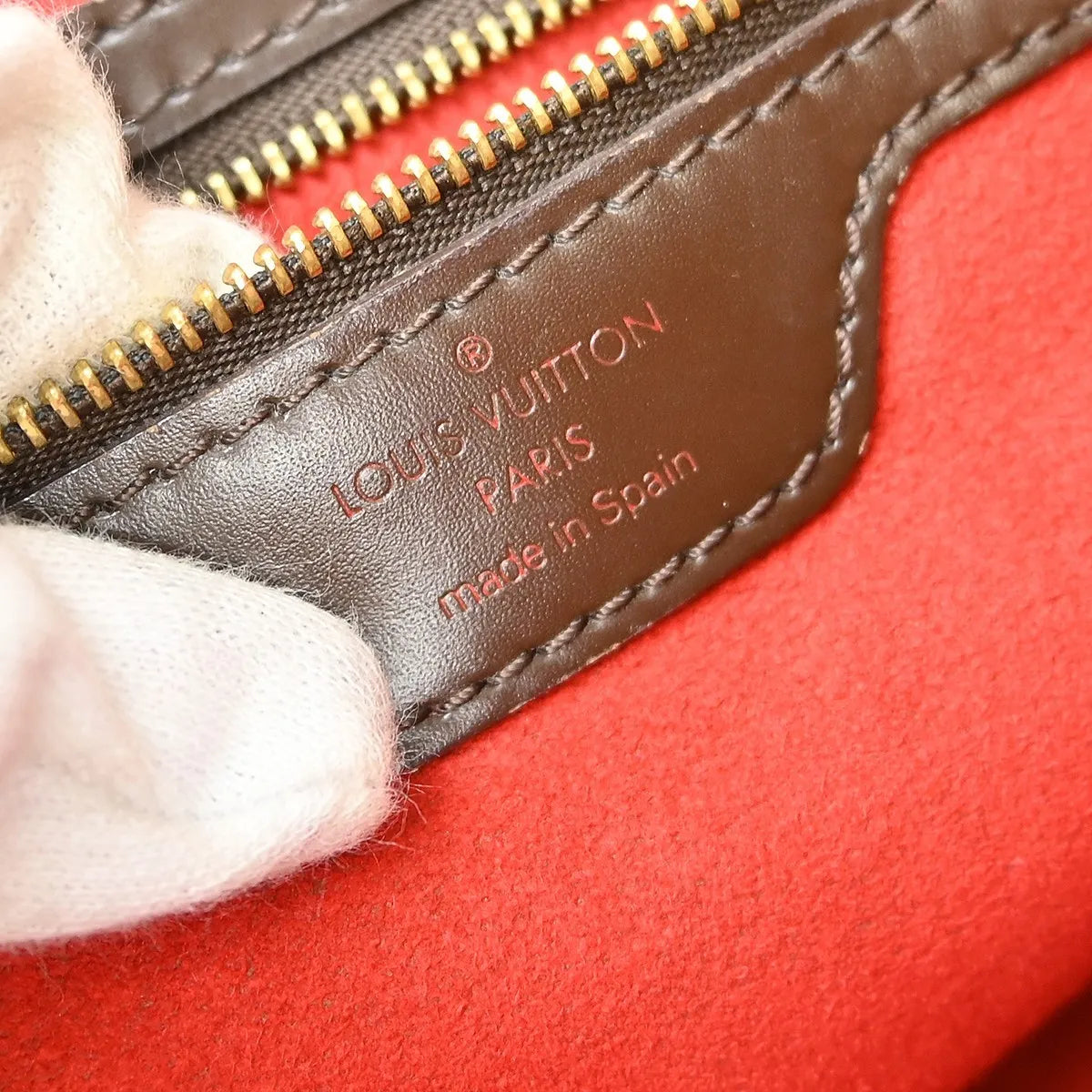 Louis Vuitton Hampstead Damier, Brown, Canvas, Tote Bag