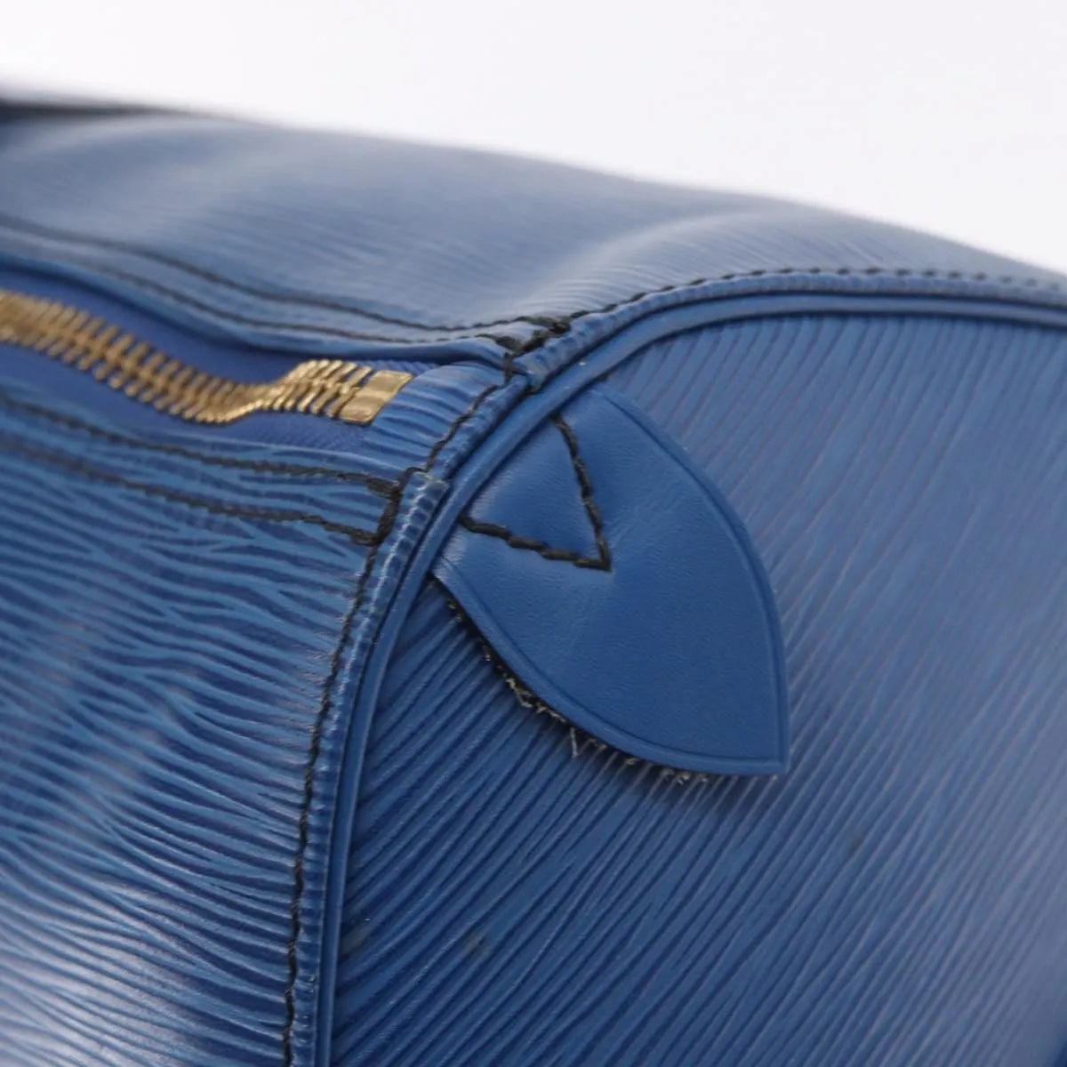 Louis Vuitton Keepall Epi Leather, Blue, Leather, Travel Bag