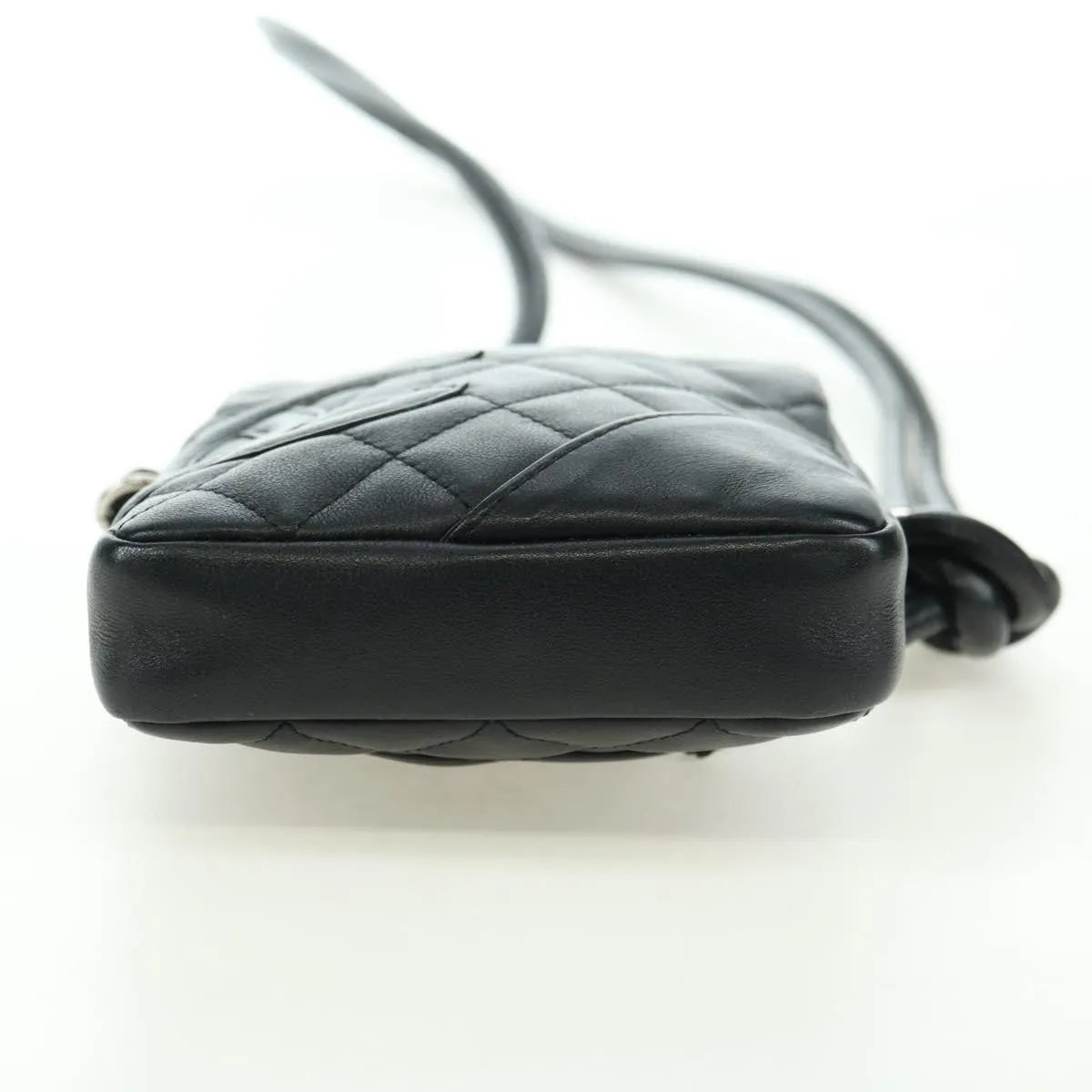 Chanel Cambon Crossbody Bag Quilted leather, Black, Leather, Shoulder Bag