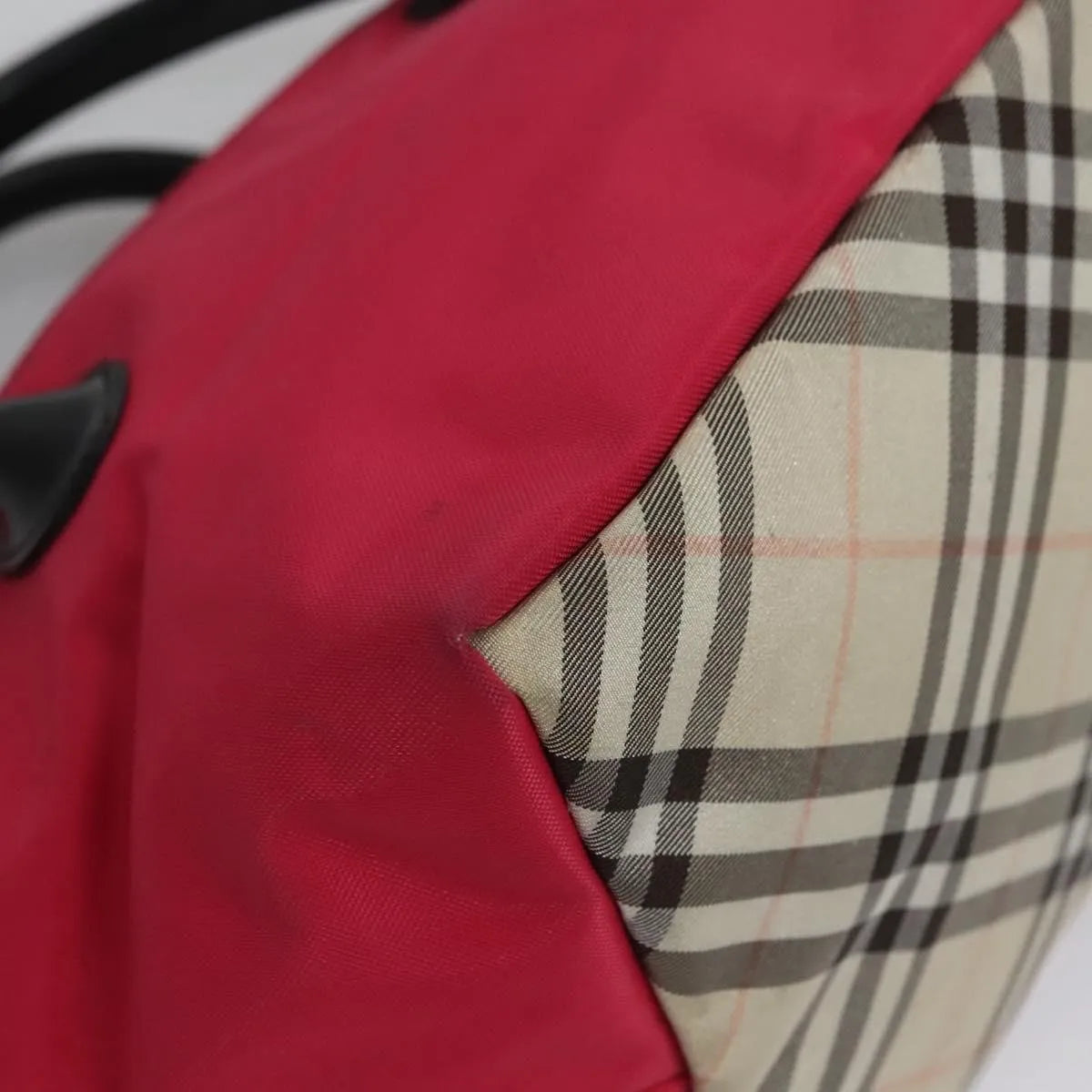 Burberry Blue Label Nylon, Pink, Nylon, Tote Bag