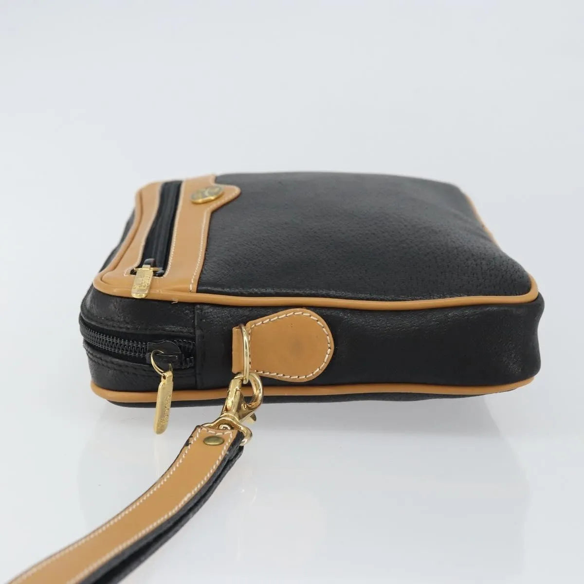 Gucci Vintage clutch Leather, Black, Leather, Clutch