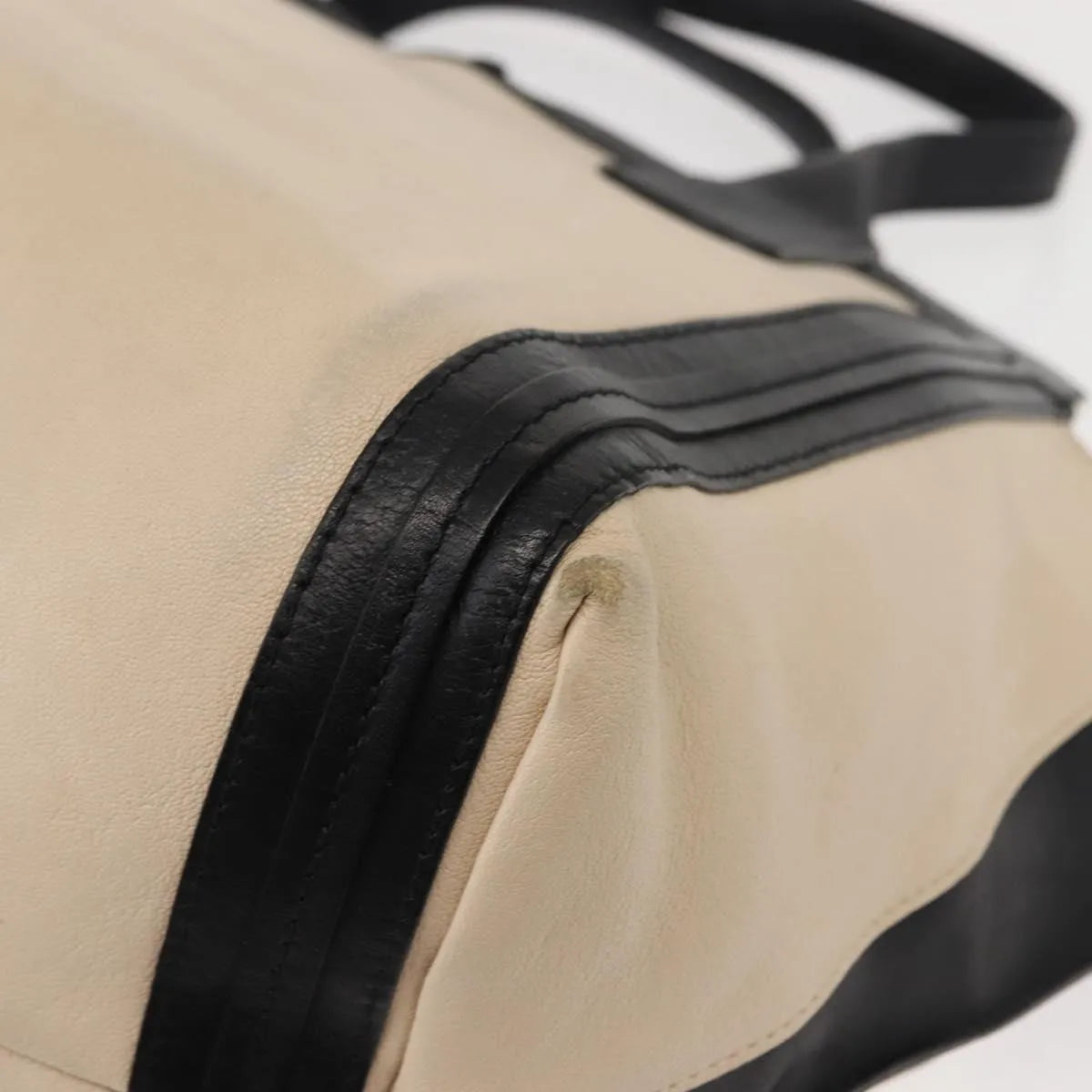 Chloe Alison East West Tote Leather, Beige, Leather, Tote Bag