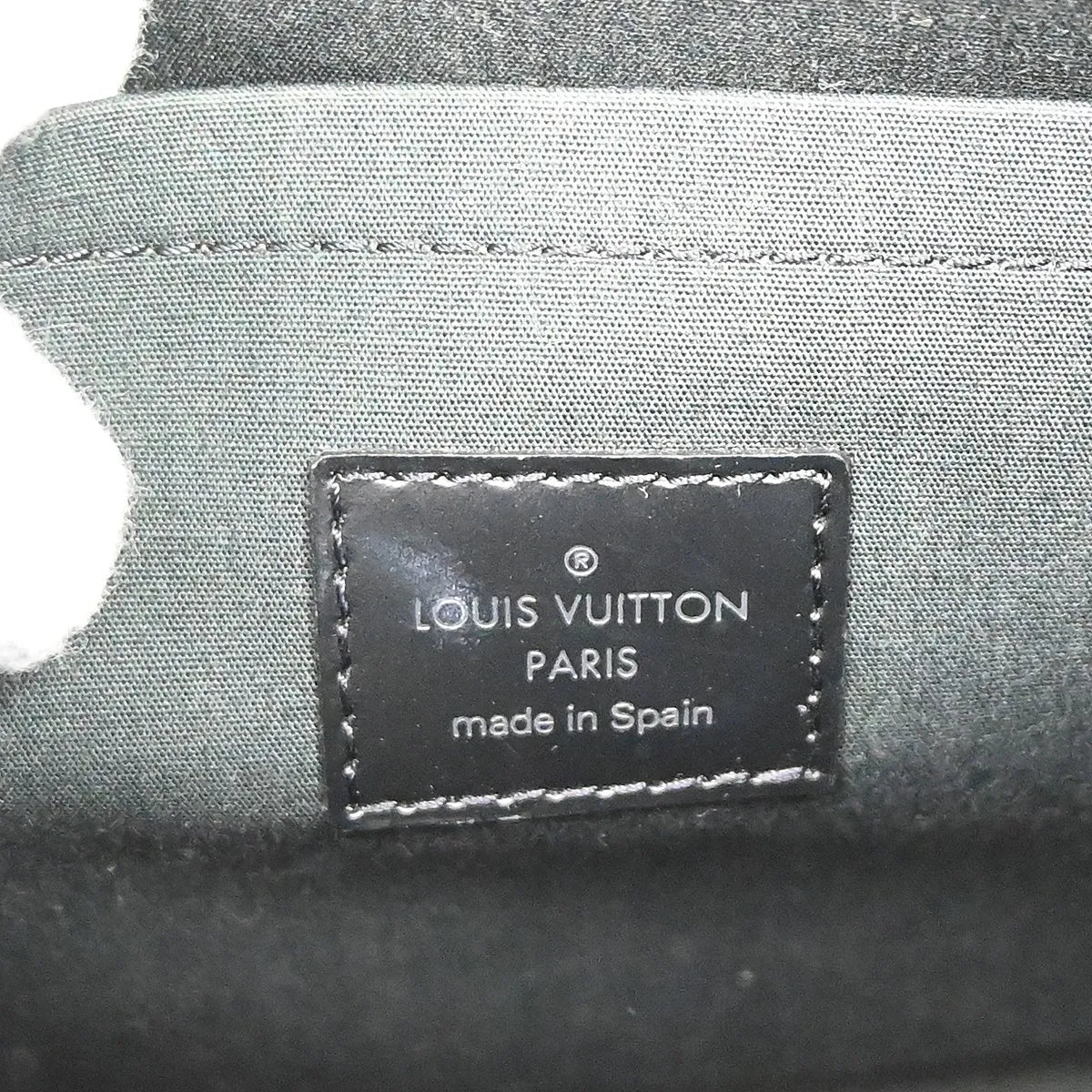 Louis Vuitton Croisette Epi, Black, Leather, Handbag