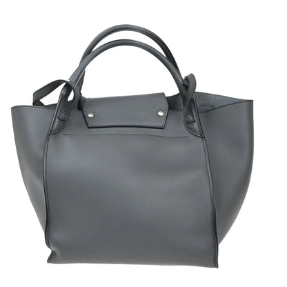 Celine Big Smooth Leather, Gray, Leather, Handbag