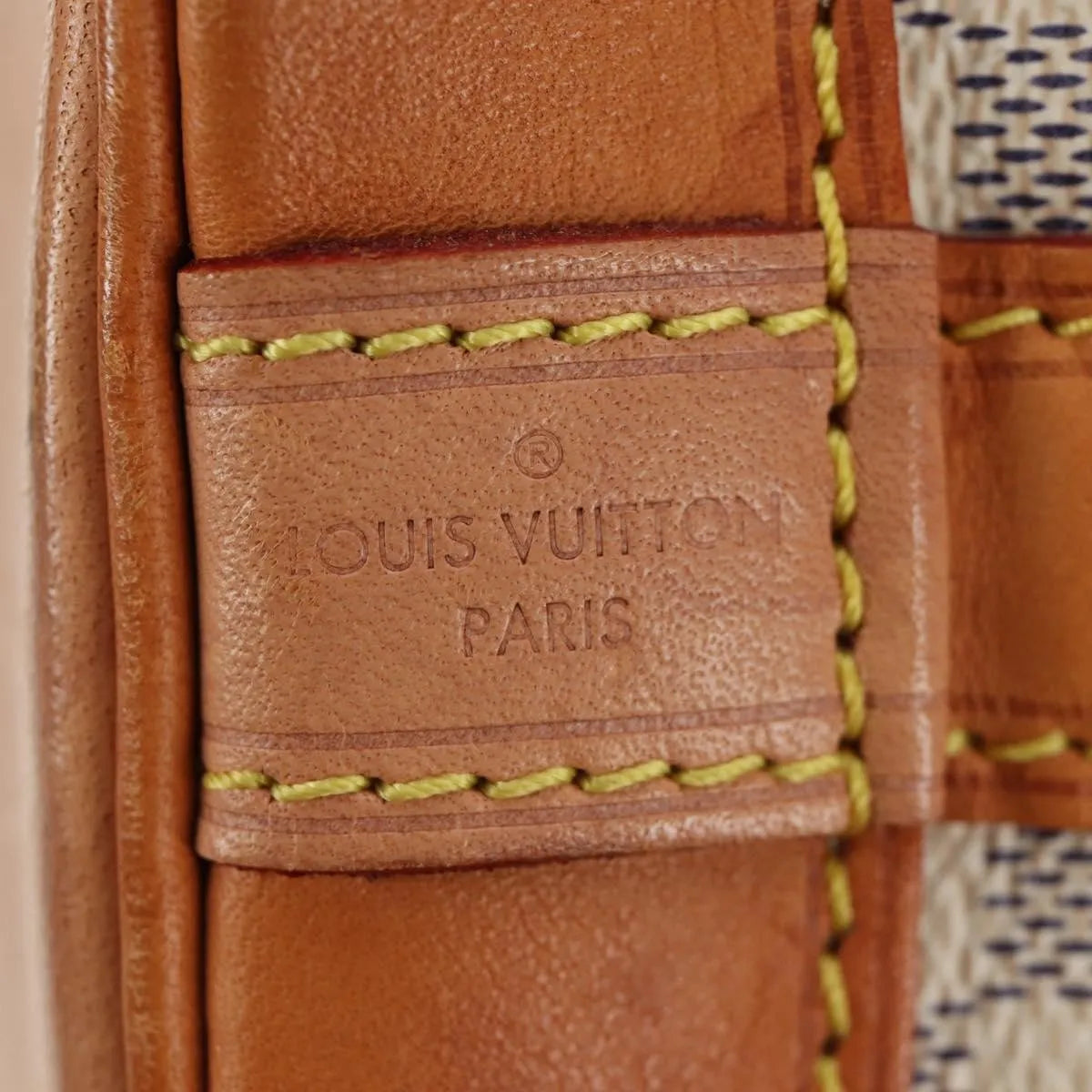 Louis Vuitton Noe Damier, White, Canvas, Shoulder Bag