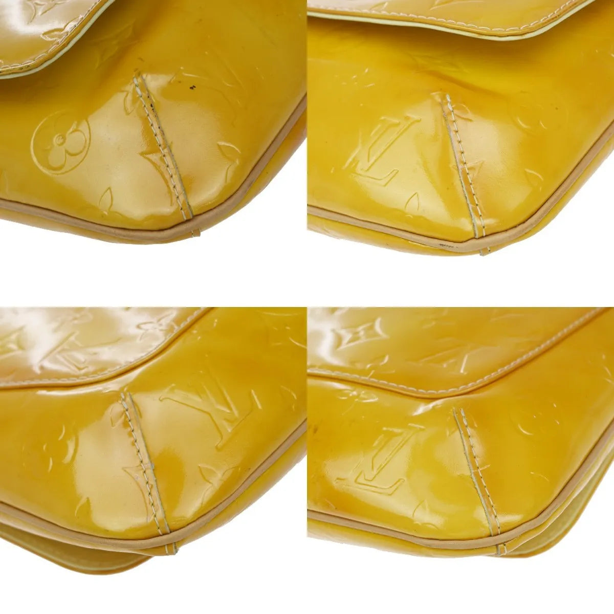 Louis Vuitton Thompson Street Monogram Vernis, Yellow, Patent Leather, Shoulder Bag
