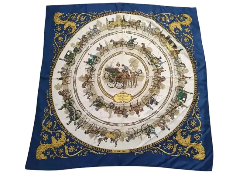 Hermes Carré 90 Silk multicolor, Multicolour, Silk, Scarf