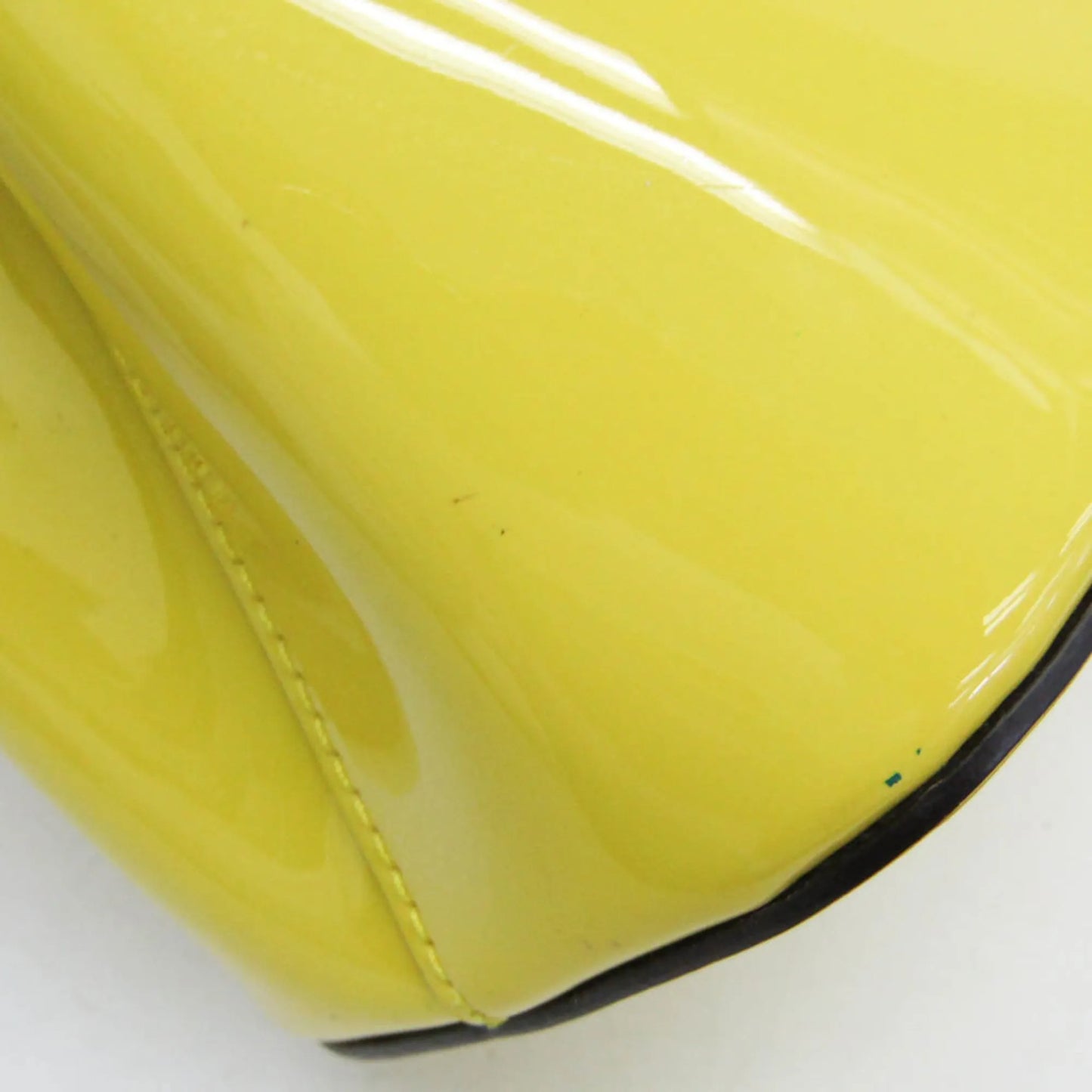 Gucci Bright Bit Convertible Tote Patent leather, Yellow, Patent Leather, Handbag