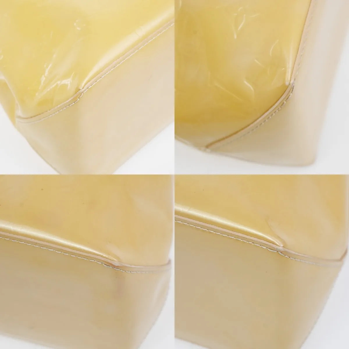 Louis Vuitton Wilshire Monogram Vernis, Beige, Patent Leather, Handbag