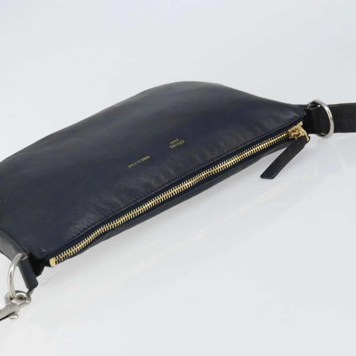 Celine Vintage Leather, Navy, Leather, Shoulder Bag