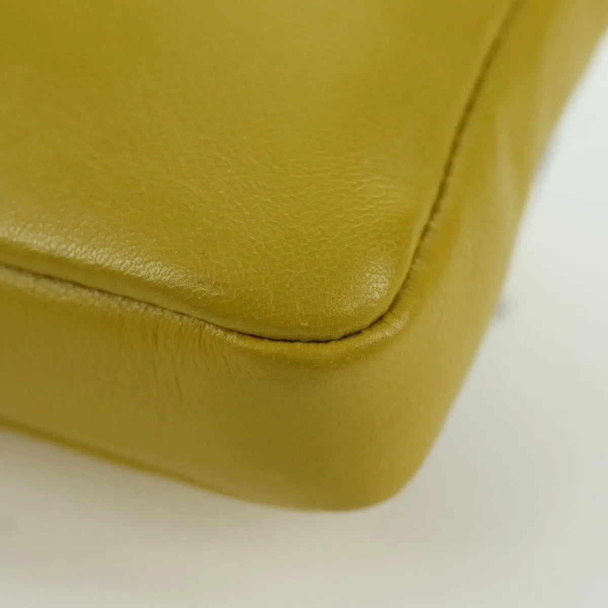 Fendi Monster Baguette Leather and Fur, Yellow, Leather, Handbag