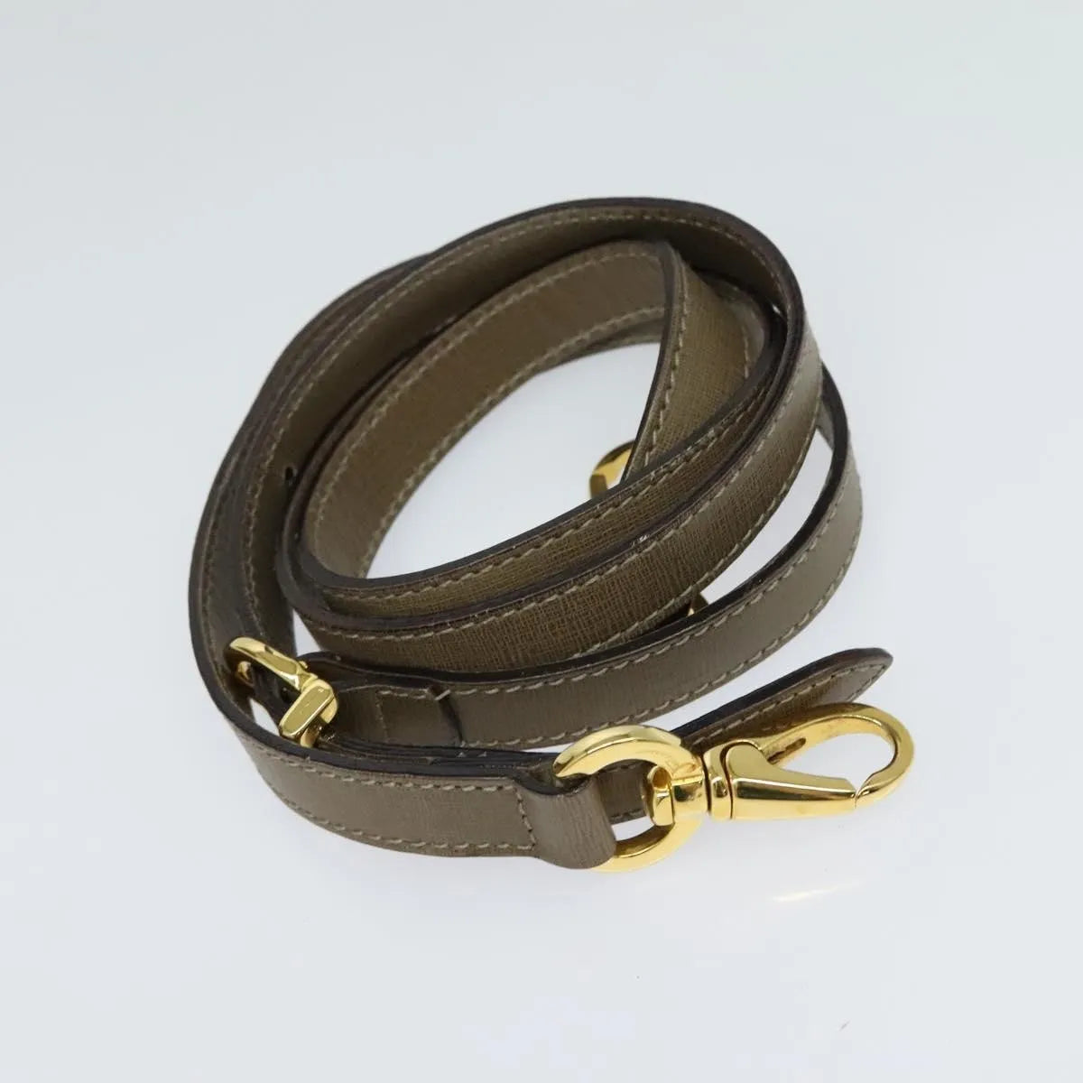 Salvatore Ferragamo Gancini Leather, Brown, Leather, Handbag